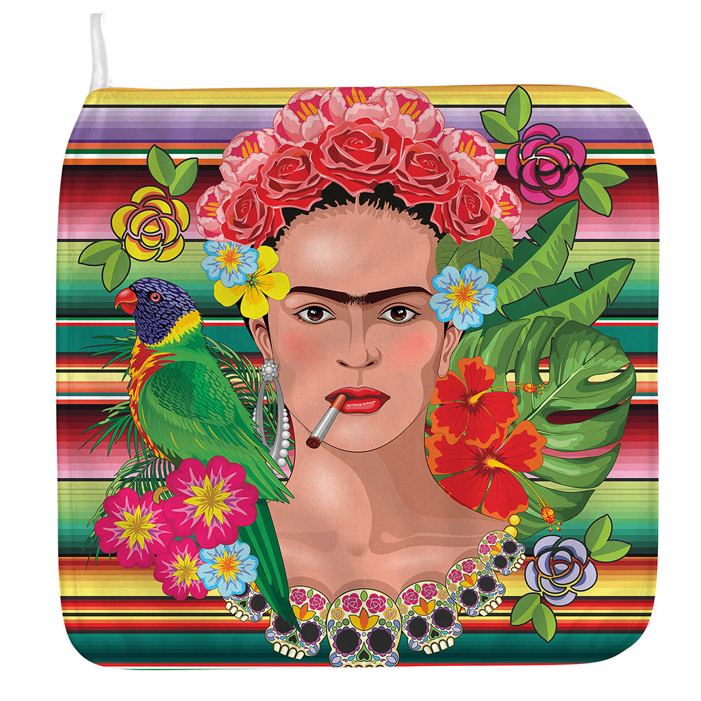 Frida Kahlo Serape Print Hand Towel