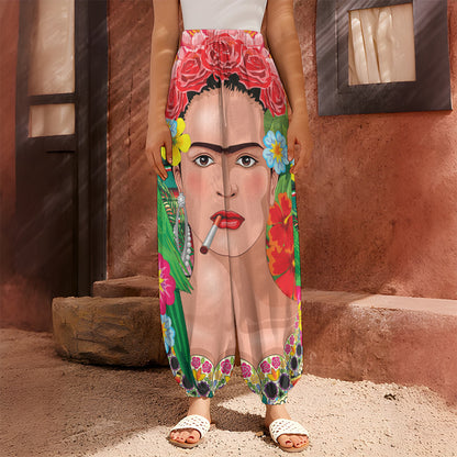 Frida Kahlo Serape Print Harem Pants