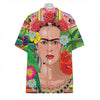 Frida Kahlo Serape Print Hawaiian Shirt