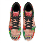 Frida Kahlo Serape Print High Top Leather Sneakers
