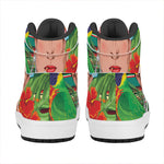 Frida Kahlo Serape Print High Top Leather Sneakers
