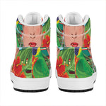 Frida Kahlo Serape Print High Top Leather Sneakers