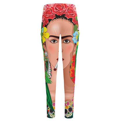 Frida Kahlo Serape Print High-Waisted Pocket Leggings