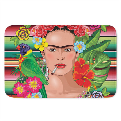 Frida Kahlo Serape Print Indoor Door Mat