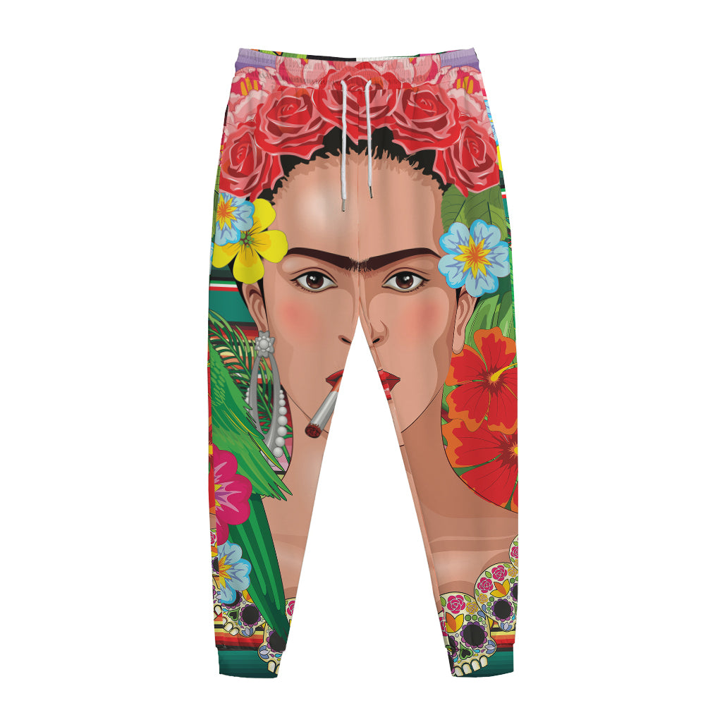 Frida Kahlo Serape Print Jogger Pants