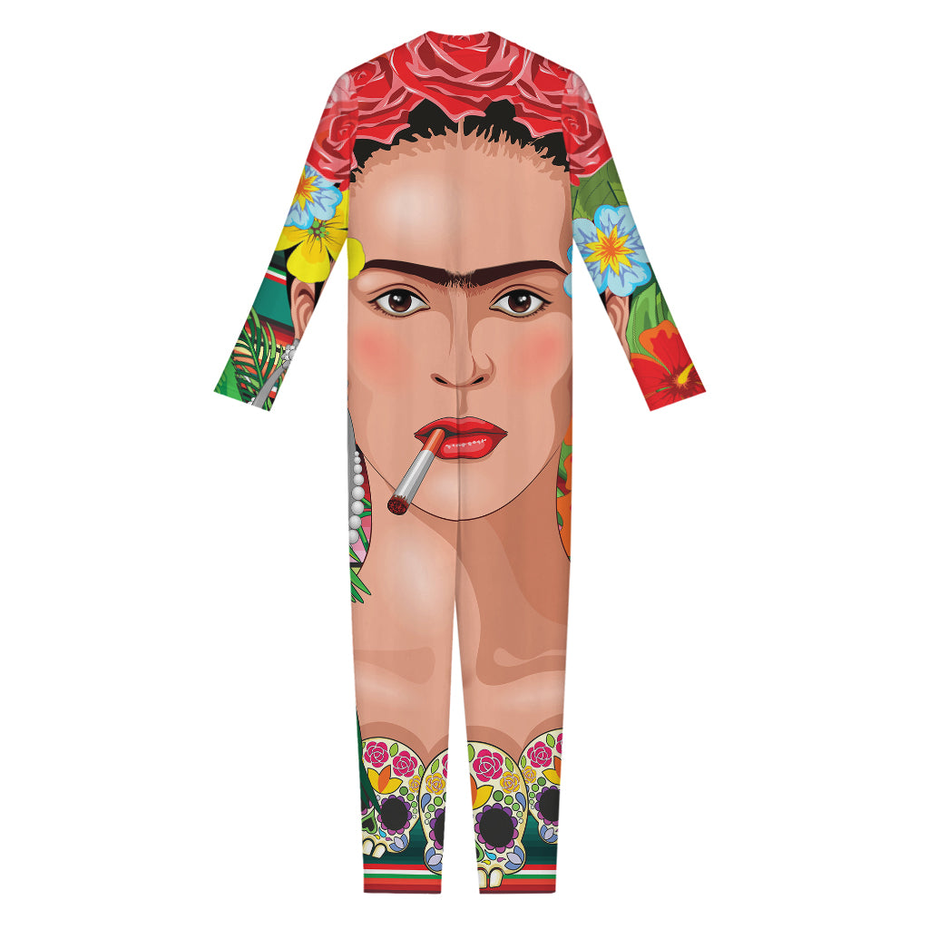 Frida Kahlo Serape Print Jumpsuit