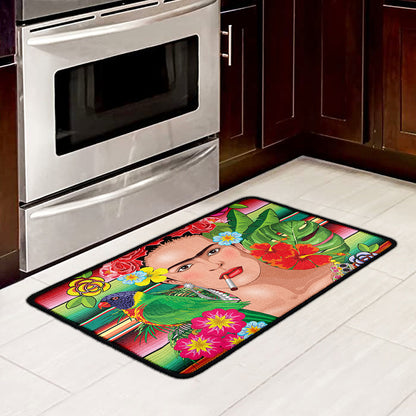 Frida Kahlo Serape Print Kitchen Mat