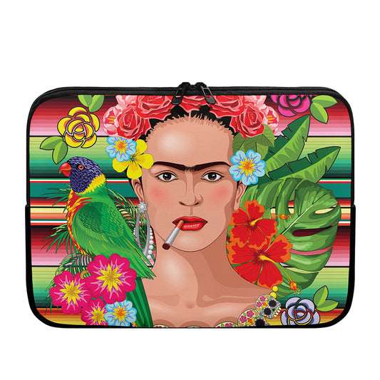 Frida Kahlo Serape Print Laptop Sleeve