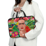 Frida Kahlo Serape Print Laptop Sleeve With Handle