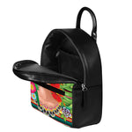 Frida Kahlo Serape Print Leather Backpack