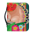 Frida Kahlo Serape Print Leather Bible Cover