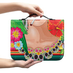Frida Kahlo Serape Print Leather Bible Cover