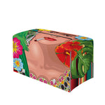 Frida Kahlo Serape Print Leather Tissue Box Cover