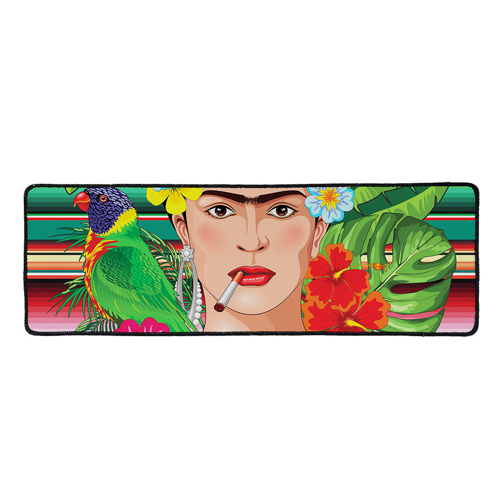 Frida Kahlo Serape Print Long Kitchen Mat
