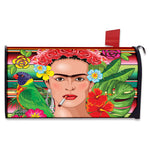 Frida Kahlo Serape Print Mailbox Cover