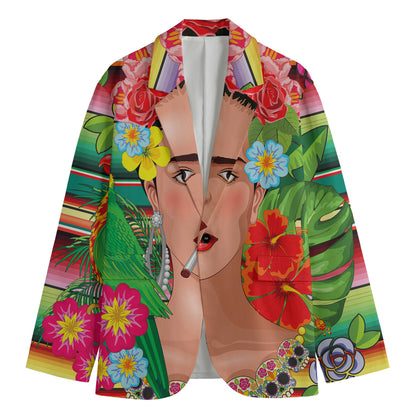 Frida Kahlo Serape Print Men's Blazer