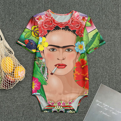 Frida Kahlo Serape Print Men's Bodysuit
