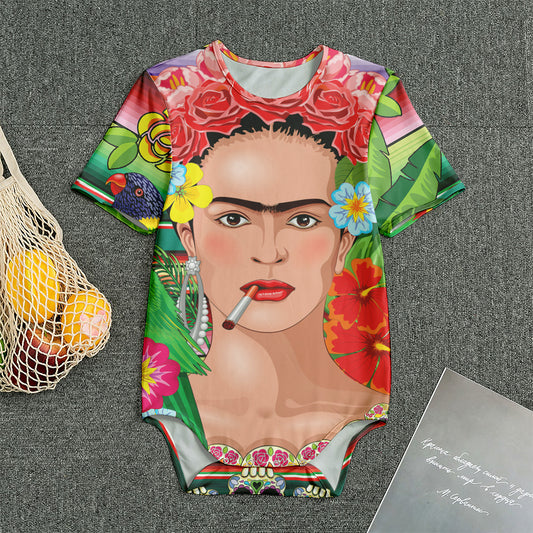 Frida Kahlo Serape Print Men's Bodysuit