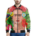 Frida Kahlo Serape Print Men's Bomber Jacket