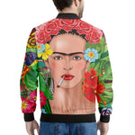Frida Kahlo Serape Print Men's Bomber Jacket
