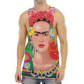 Frida Kahlo Serape Print Men's Muscle Tank Top