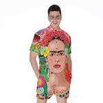Frida Kahlo Serape Print Men's Rompers