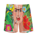 Frida Kahlo Serape Print Men's Athletic Shorts