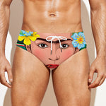 Frida Kahlo Serape Print Men's Swim Briefs