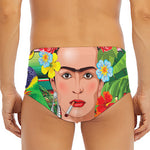 Frida Kahlo Serape Print Men's Triangle Swim Briefs