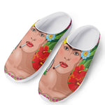 Frida Kahlo Serape Print Mesh Casual Shoes