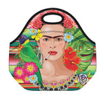 Frida Kahlo Serape Print Neoprene Lunch Bag