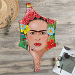 Frida Kahlo Serape Print One Shoulder Bodysuit