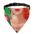 Frida Kahlo Serape Print Over The Collar Dog Bandana