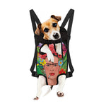 Frida Kahlo Serape Print Pet Carrier Backpack