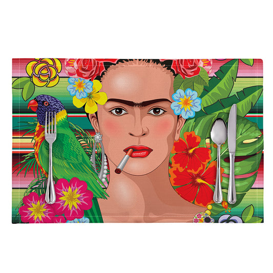 Frida Kahlo Serape Print Placemat