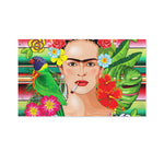 Frida Kahlo Serape Print Polyester Flag