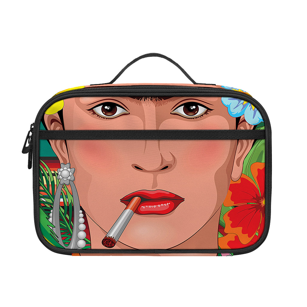 Frida Kahlo Serape Print Portable Lunch Bag