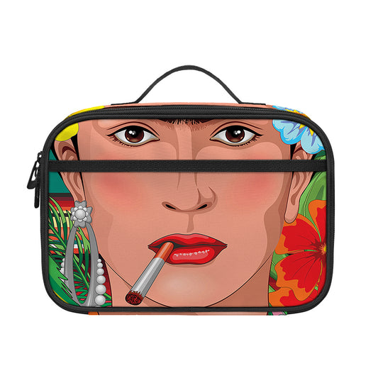 Frida Kahlo Serape Print Portable Lunch Bag