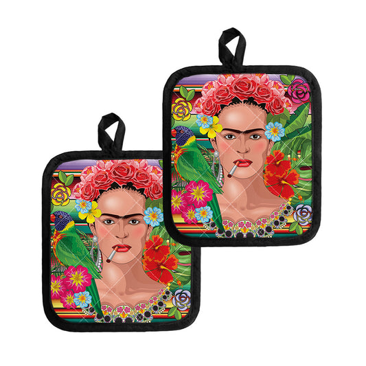 Frida Kahlo Serape Print Pot Holders