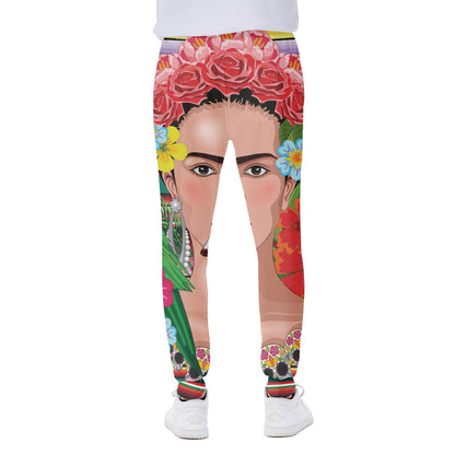 Frida Kahlo Serape Print Scuba Joggers