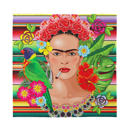 Frida Kahlo Serape Print Silk Bandana