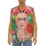 Frida Kahlo Serape Print Sleeveless Baseball Jersey