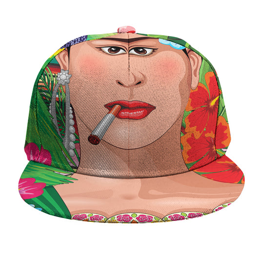 Frida Kahlo Serape Print Snapback Cap