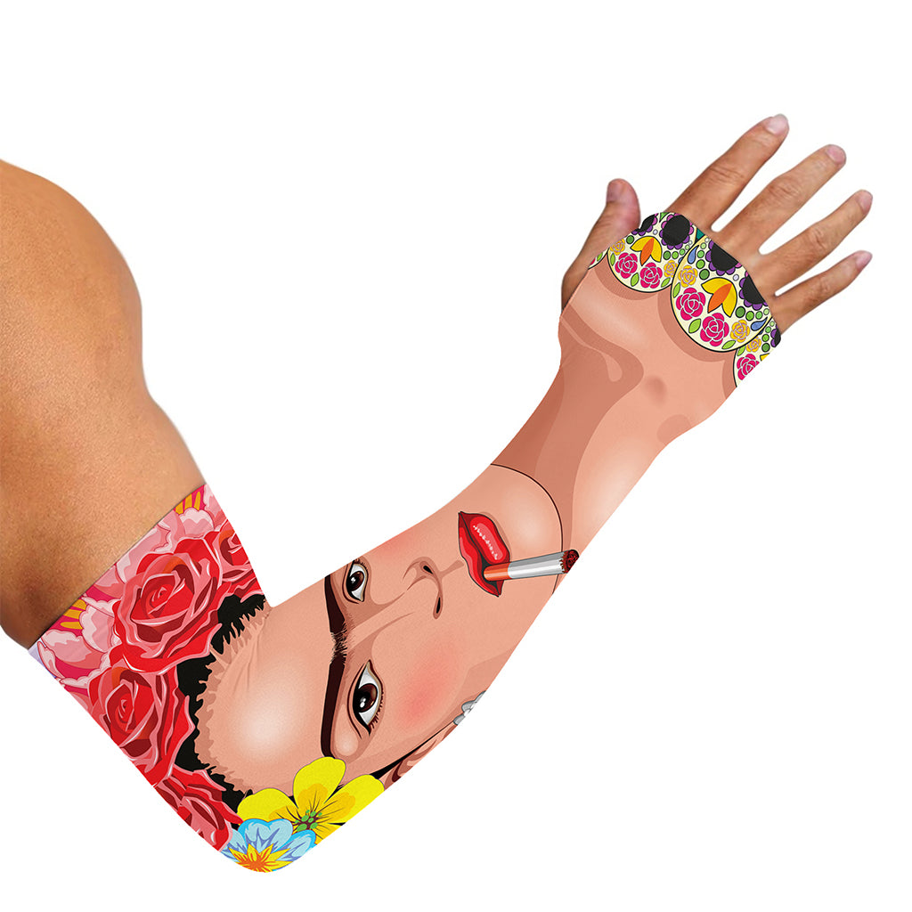 Frida Kahlo Serape Print Sun Protection Arm Sleeves