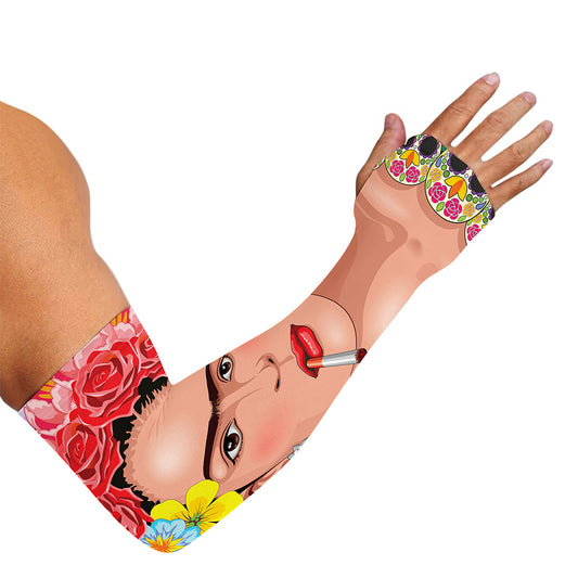 Frida Kahlo Serape Print Sun Protection Arm Sleeves