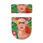 Frida Kahlo Serape Print Toilet Lid And Tank Cover Set