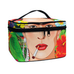 Frida Kahlo Serape Print Travel Makeup Bag