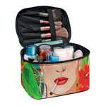 Frida Kahlo Serape Print Travel Makeup Bag