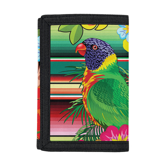 Frida Kahlo Serape Print Trifold Wallet