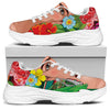 Frida Kahlo Serape Print White Chunky Shoes